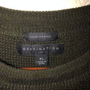 J.Crew Destination Merino Wool Waffle Knit Sweater